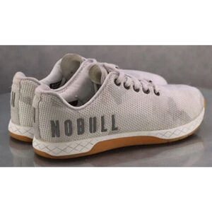Women's NOBULL Outwork Athletic Shoes 9 White Grey camo style
